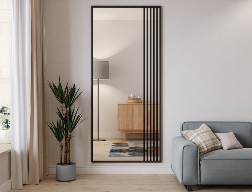 SILVER MIRROR LOFT 6 ASYMMETRISCHE LATTEN