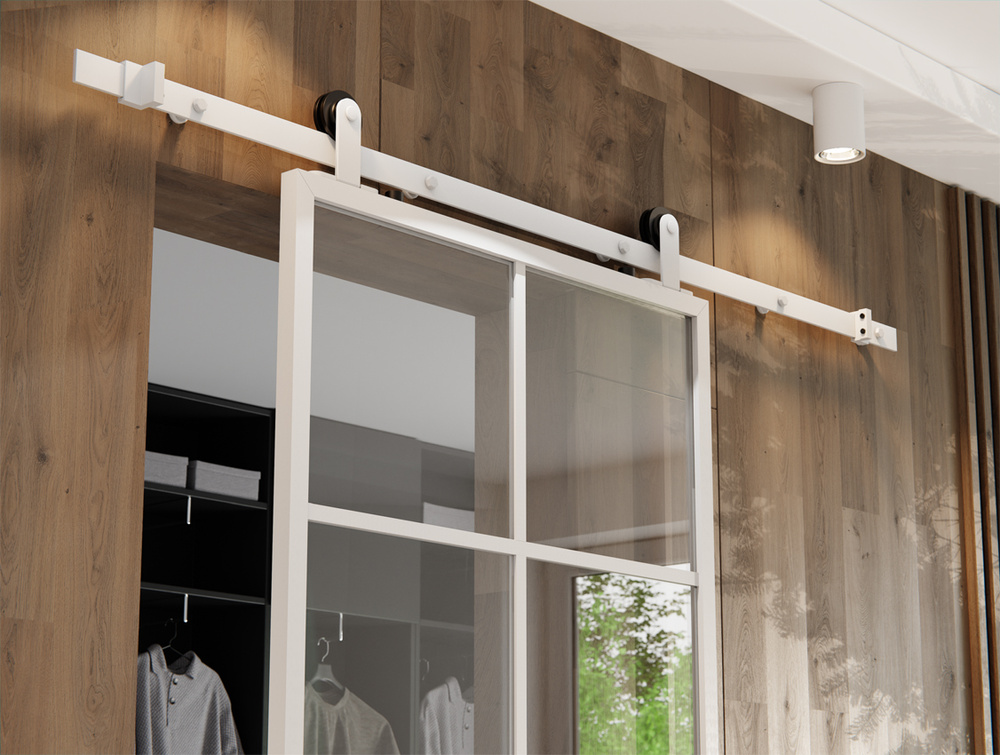PIVOT-TÜR 85X210 ALUMINIUM-LOFT FLOAT 8A-Sieb